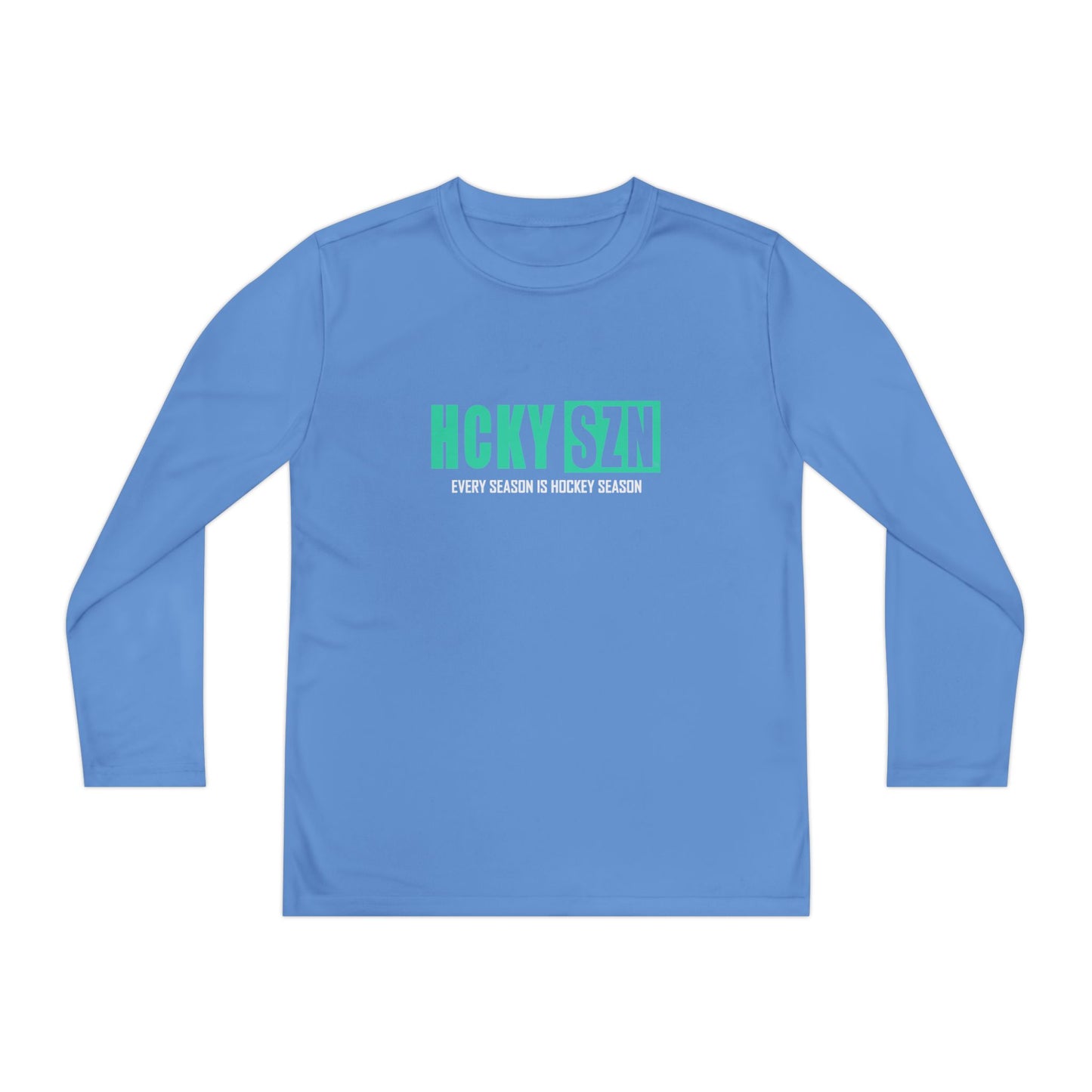 Every Season is HCKY SZN Youth Competitor Long Sleeve Tee (Seafoam Logo) - Various Colors