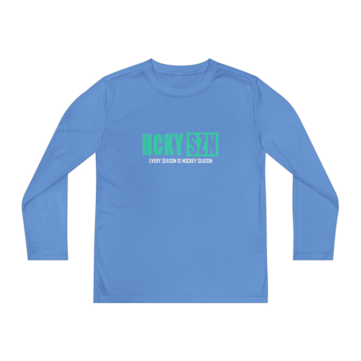 Every Season is HCKY SZN Youth Competitor Long Sleeve Tee (Seafoam Logo) - Various Colors
