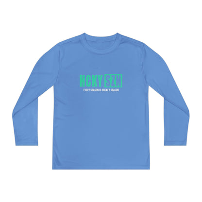 Every Season is HCKY SZN Youth Competitor Long Sleeve Tee (Seafoam Logo) - Various Colors