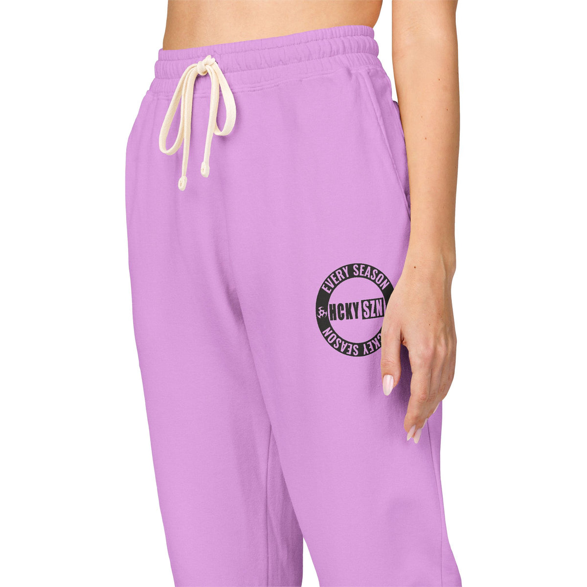 Every Season Emblem Fleece Sweatoants (Neon Violet)