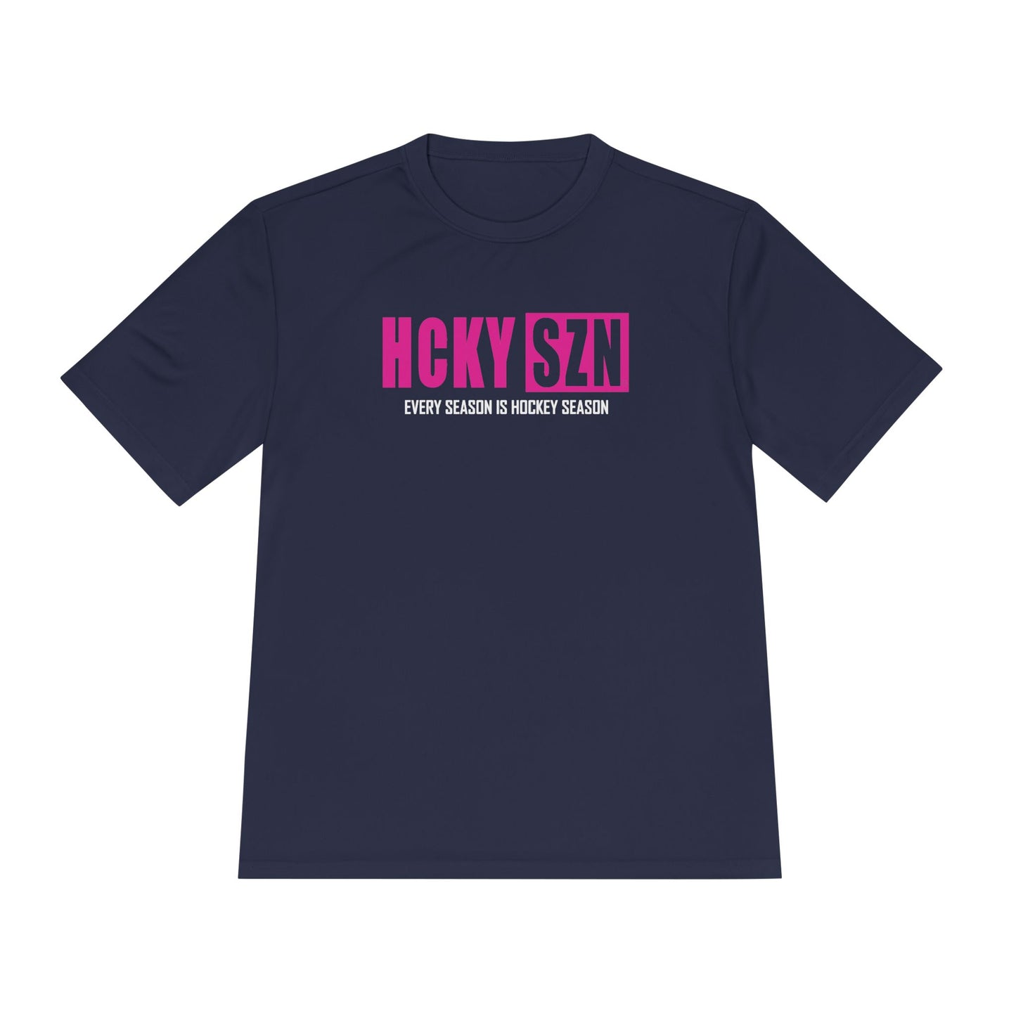 Every Season is HCKY SZN Performance Tee (Hot Pink Logo) - Various Colors