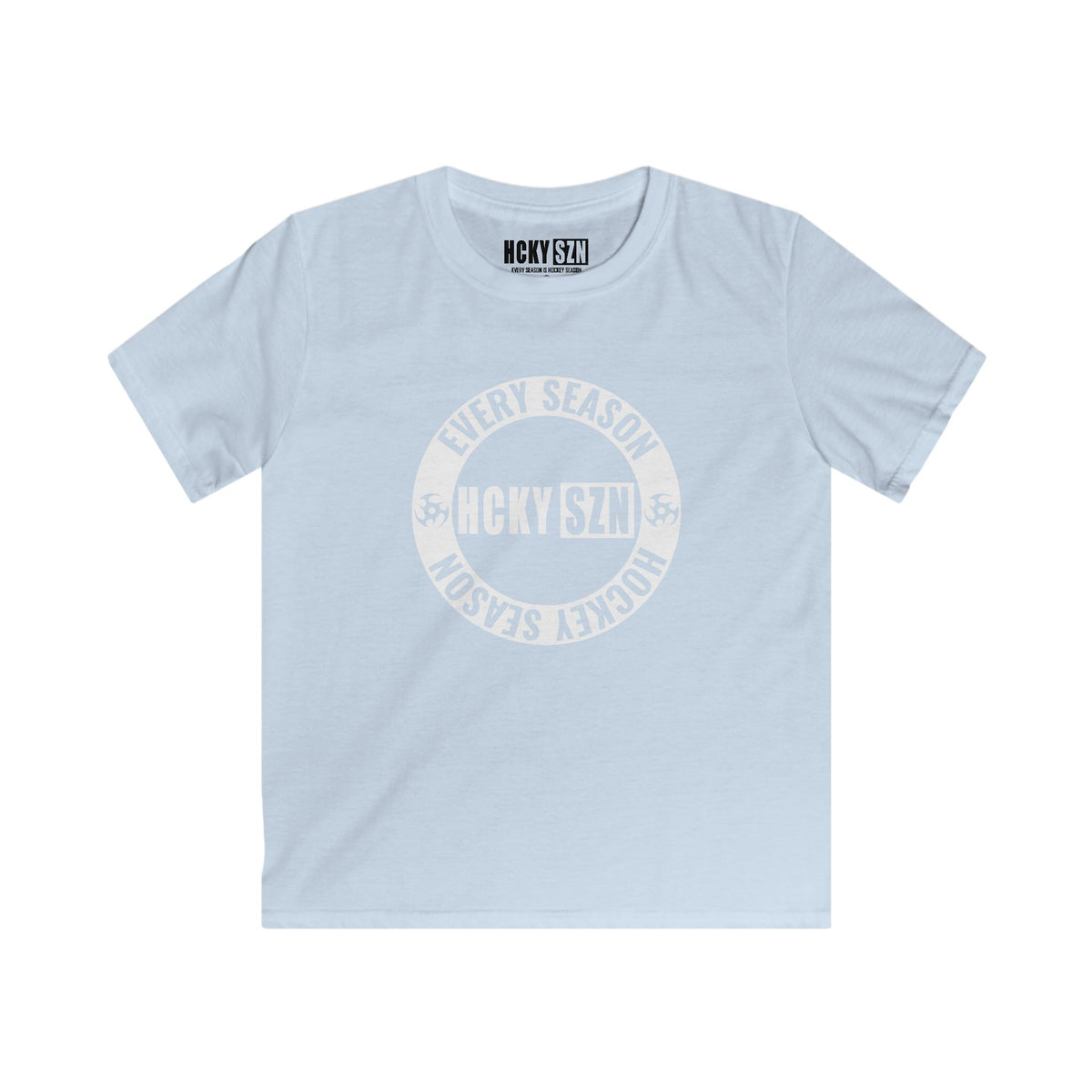 Youth Circle SZN Softstyle Tee (White Logo) - Various Colors