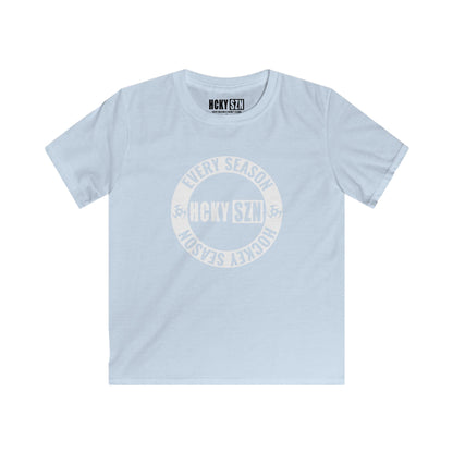 Youth Circle SZN Softstyle Tee (White Logo) - Various Colors