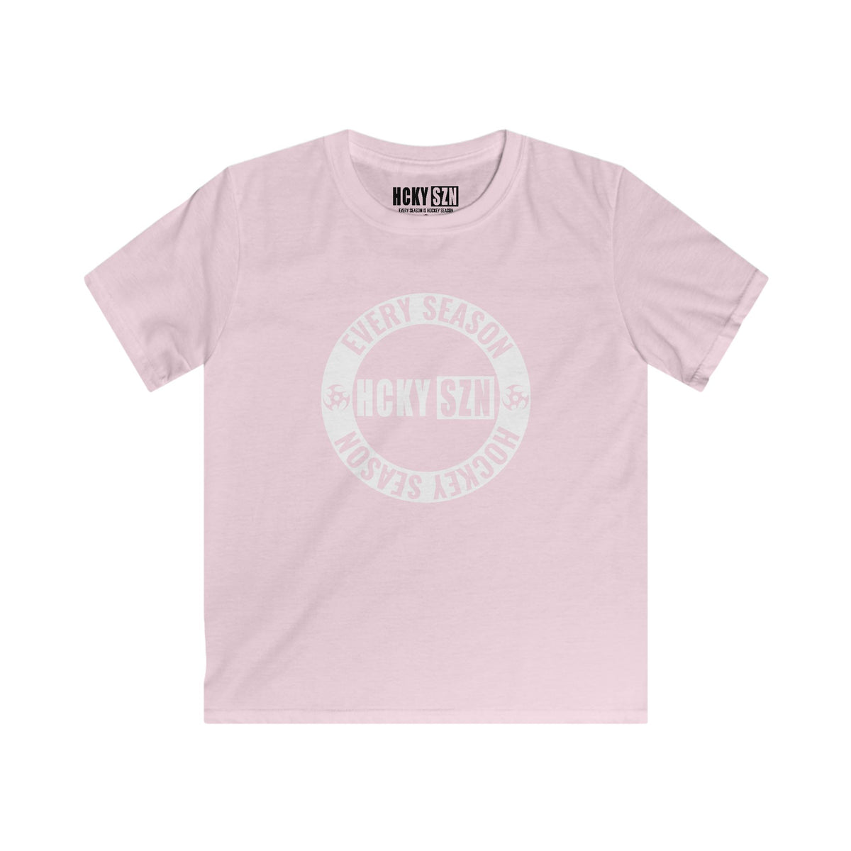 Youth Circle SZN Softstyle Tee (White Logo) - Various Colors