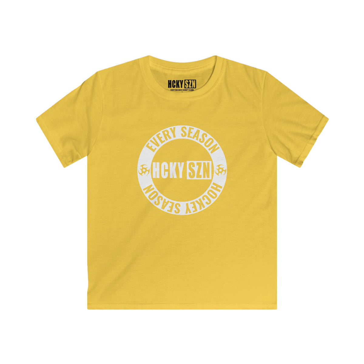 Youth Circle SZN Softstyle Tee (White Logo) - Various Colors