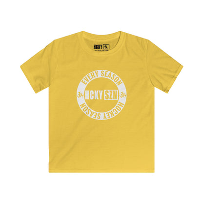 Youth Circle SZN Softstyle Tee (White Logo) - Various Colors