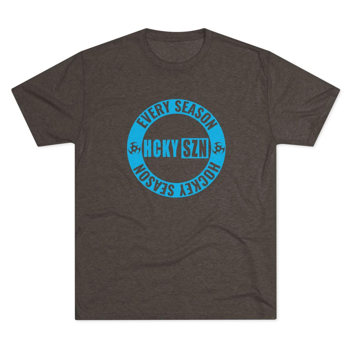 HCKY SZN Circle Logo TriBlend Tee Shirt (Sky Blue) - Various Colors