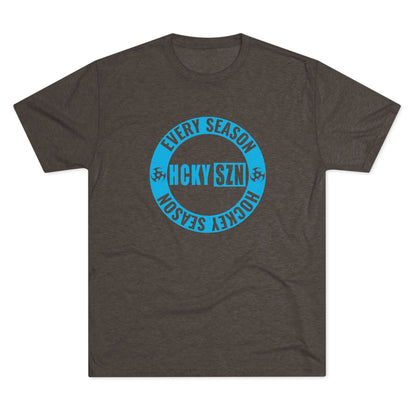 HCKY SZN Circle Logo TriBlend Tee Shirt (Sky Blue) - Various Colors