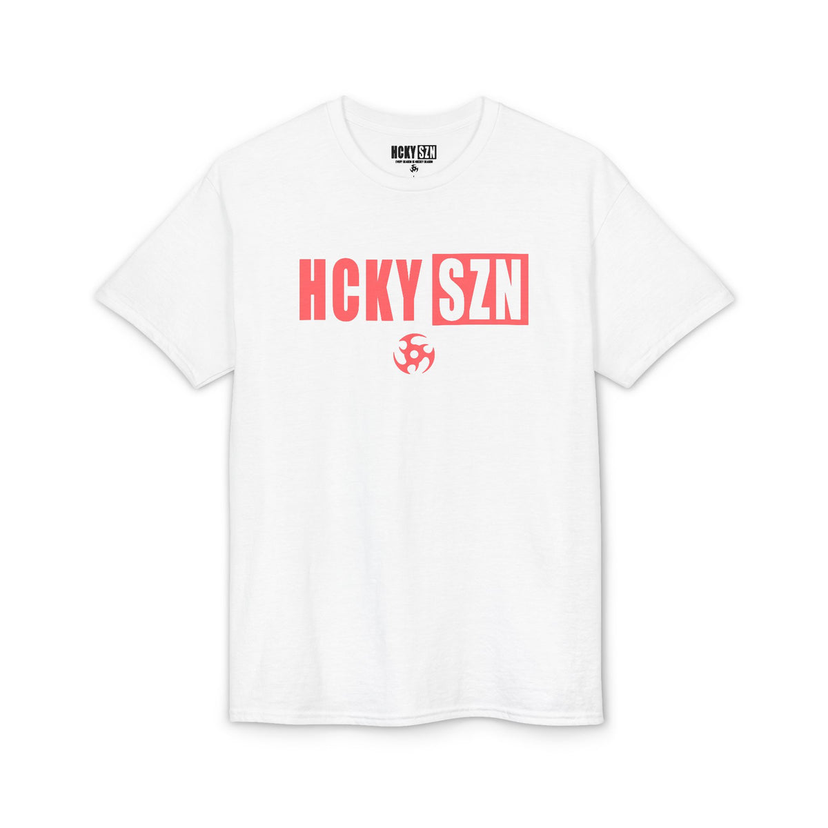 HCKY SZN Simple Star DryBlend Tee Shirt (Peach Logo) - Various Colors