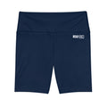 HKY SZN High Waisted Workout Shorts (Midnight Navy)