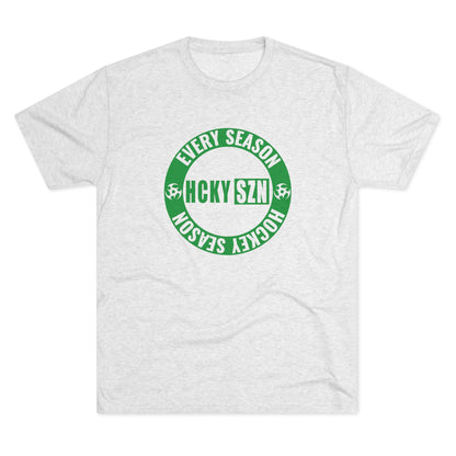HCKY SZN Circle Logo TriBlend Tee Shirt (Green) - Various Colors