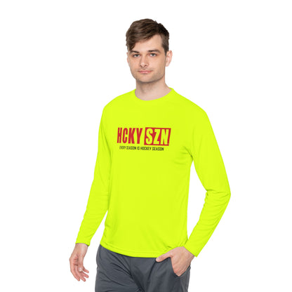 Every Season is HCKYSZN Performance Long Sleeve Tee - Red Logo