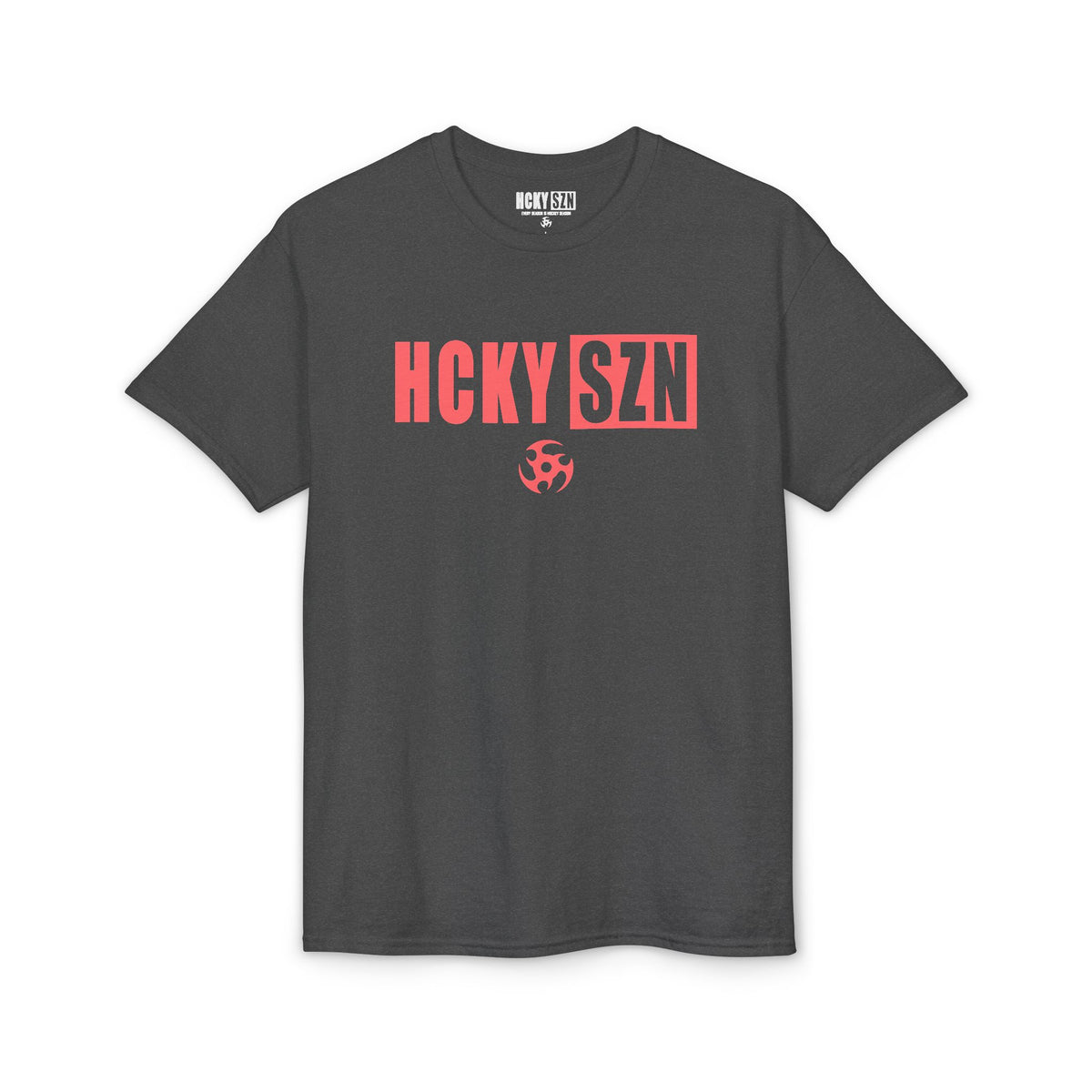 HCKY SZN Simple Star DryBlend Tee Shirt (Peach Logo) - Various Colors