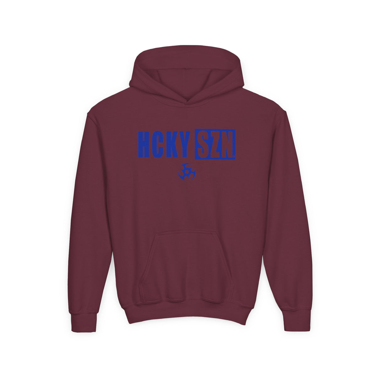 Youth HCKY SZN (Royal Blue Logo) Hooded Sweatshirt - Various Colors