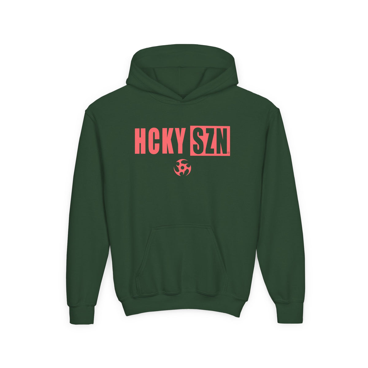 Youth HCKY SZN (Peach Logo) Hooded Sweatshirt - Various Colors