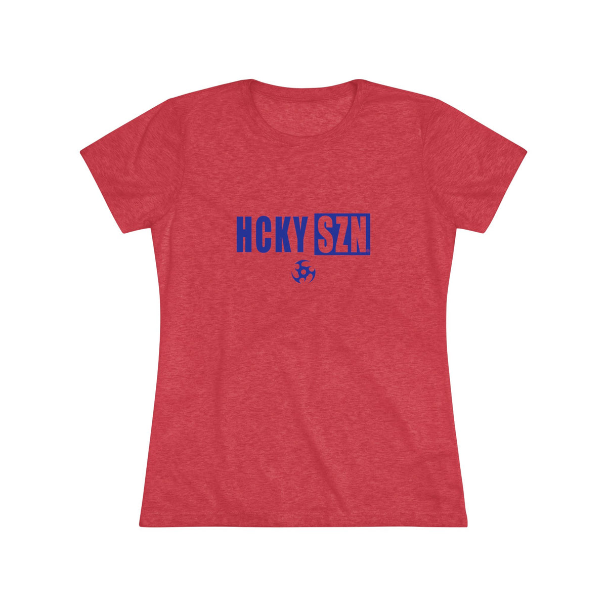 Women’s Hockey Vibe Triblend Tee (Royal Blue Logo)