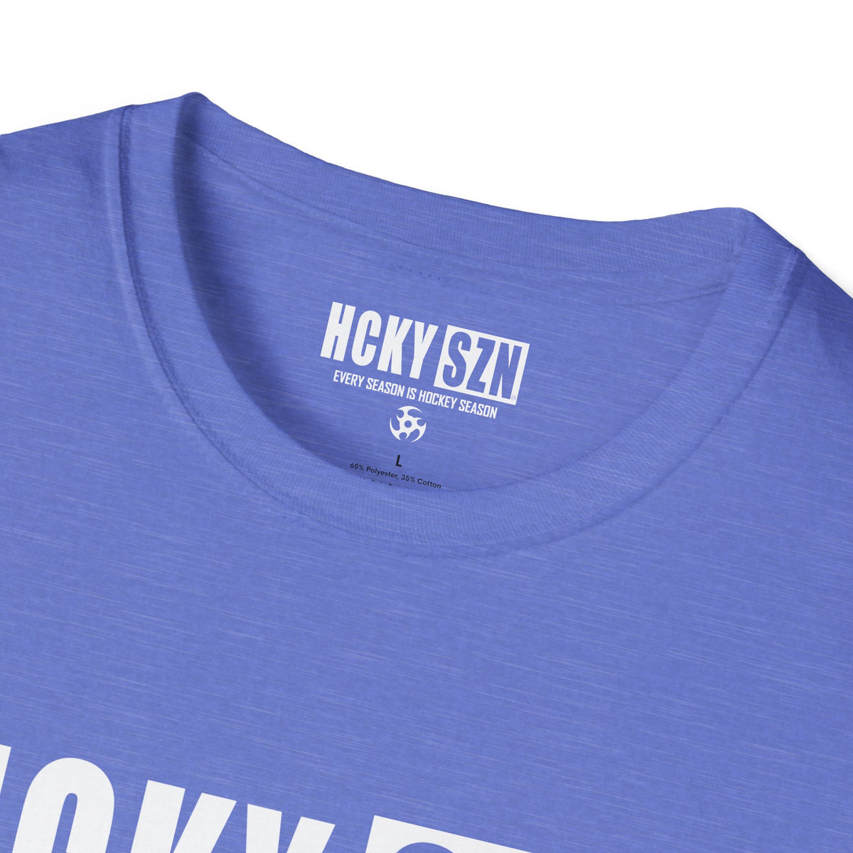 HCKY SZN Softstyle Tee Shirt (Heather Royal)