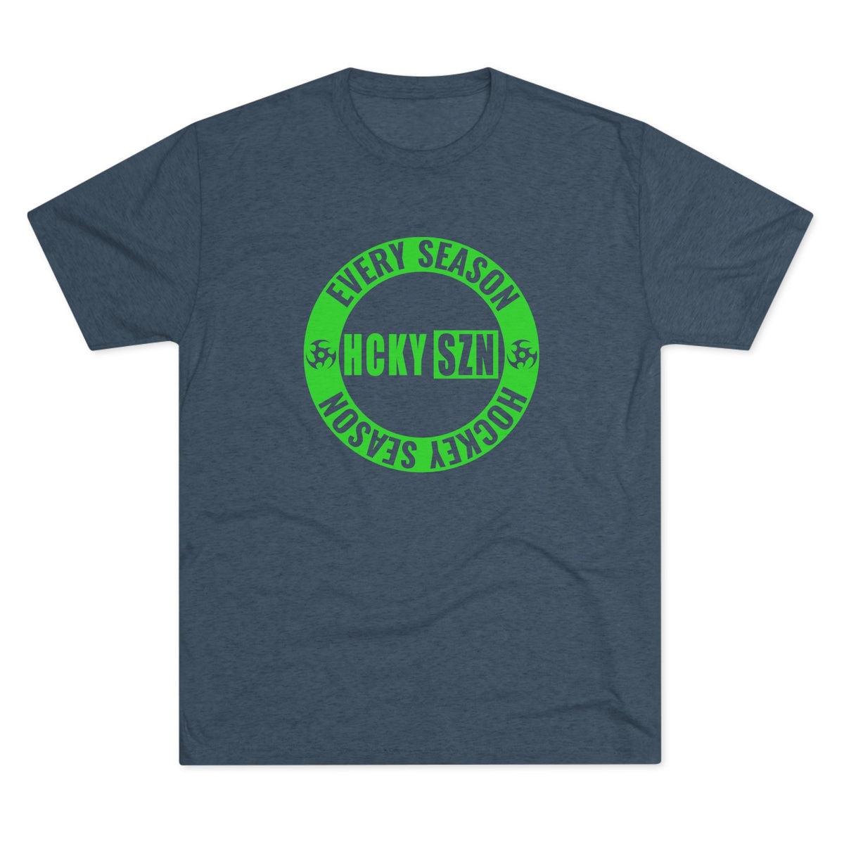 HCKY SZN Circle Logo TriBlend Tee Shirt (Lime) - Various Colors