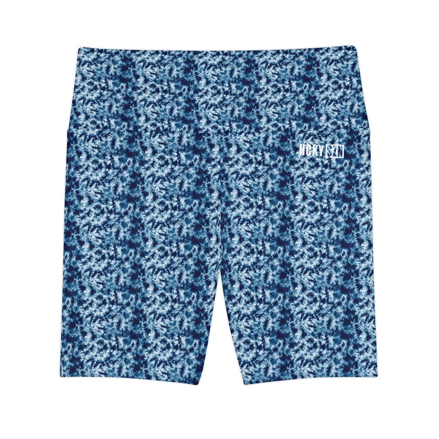 HKY SZN High Waisted Workout Shorts (Azure Tide)