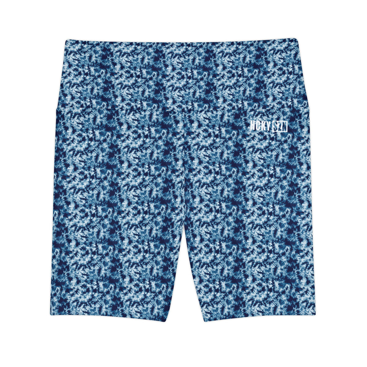 HKY SZN High Waisted Workout Shorts (Azure Tide)