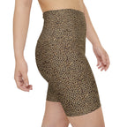 HKY SZN High Waisted Workout Shorts (Leopard Print)