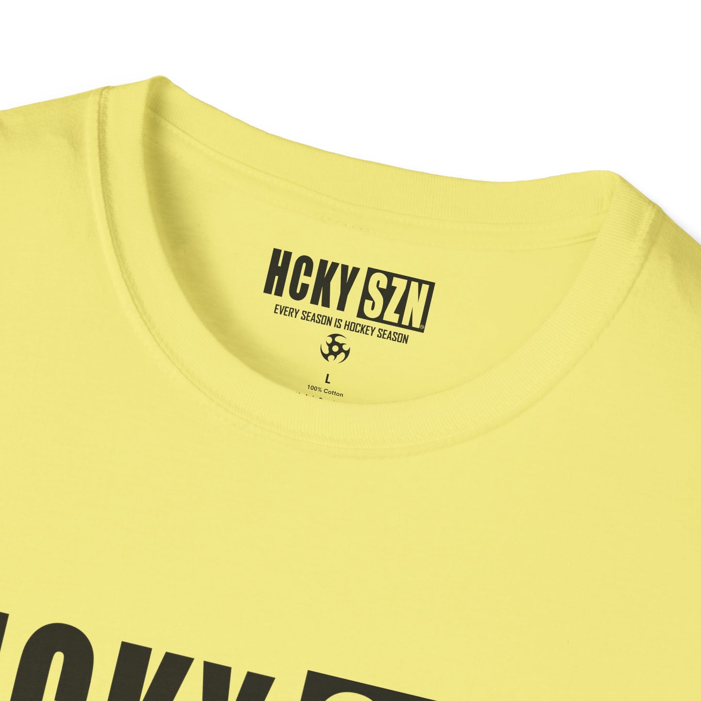 HCKY SZN Softstyle Tee Shirt (Cornsilk)