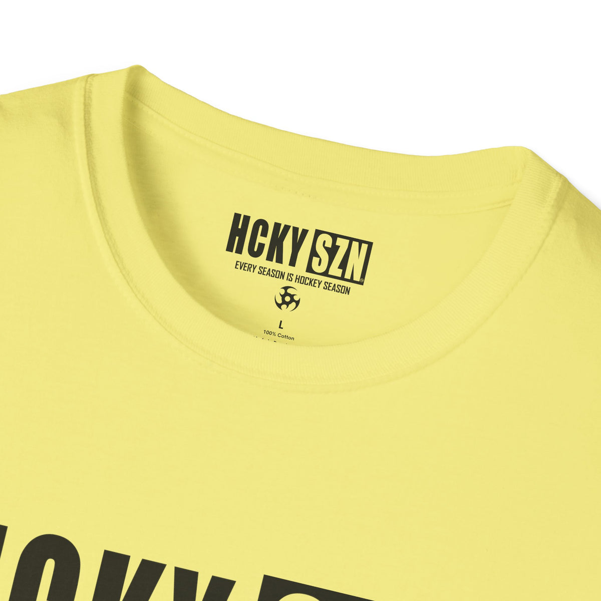 HCKY SZN Softstyle Tee Shirt (Cornsilk)