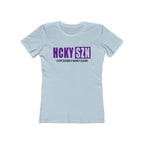 Every Season Is Hockey Season Women's Boyfriend Tee (Purple Logo) - Various Colors