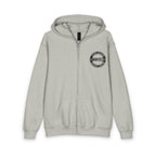 Youth Circle Logo Full Zip Hoodie (Sport Grey)