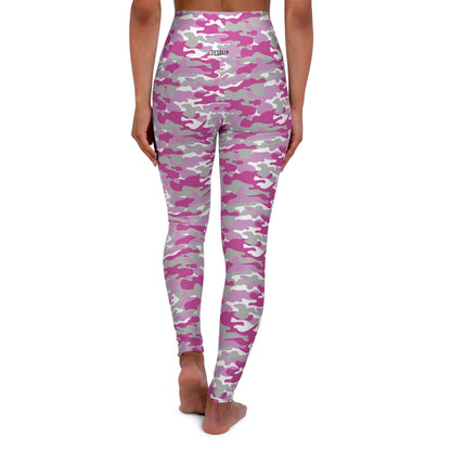 HCKY SZN High Waisted Yoga Leggings (Hockey Girl Camo)