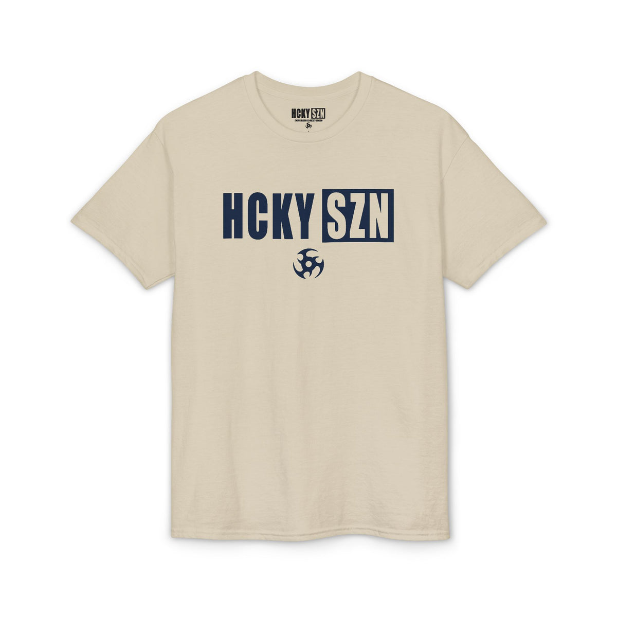 HCKY SZN Simple Star DryBlend Tee Shirt (Navy Logo) - Various Colors