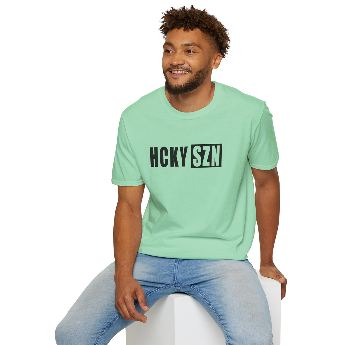 HCKY SZN Softstyle Tee Shirt (Mint)