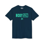 HCKY SZN Simple Star DryBlend Tee Shirt (Seafoam Logo) - Various Colors