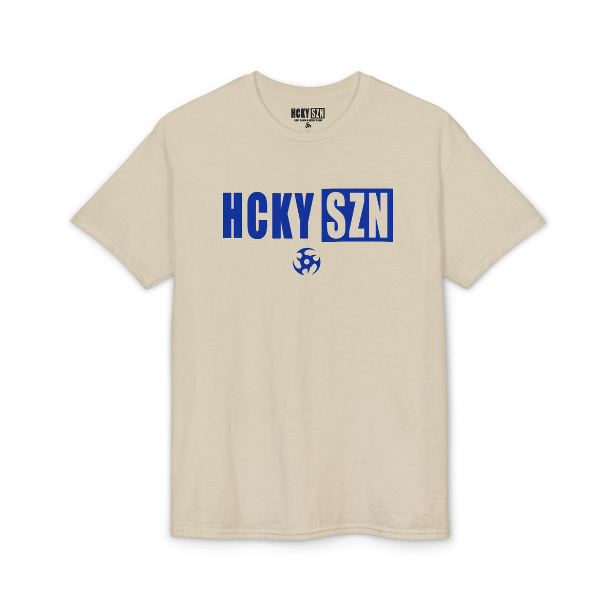 HCKY SZN Simple Star DryBlend Tee Shirt (Blue Logo) - Various Colors