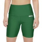 HKY SZN High Waisted Workout Shorts (Juniper Green)