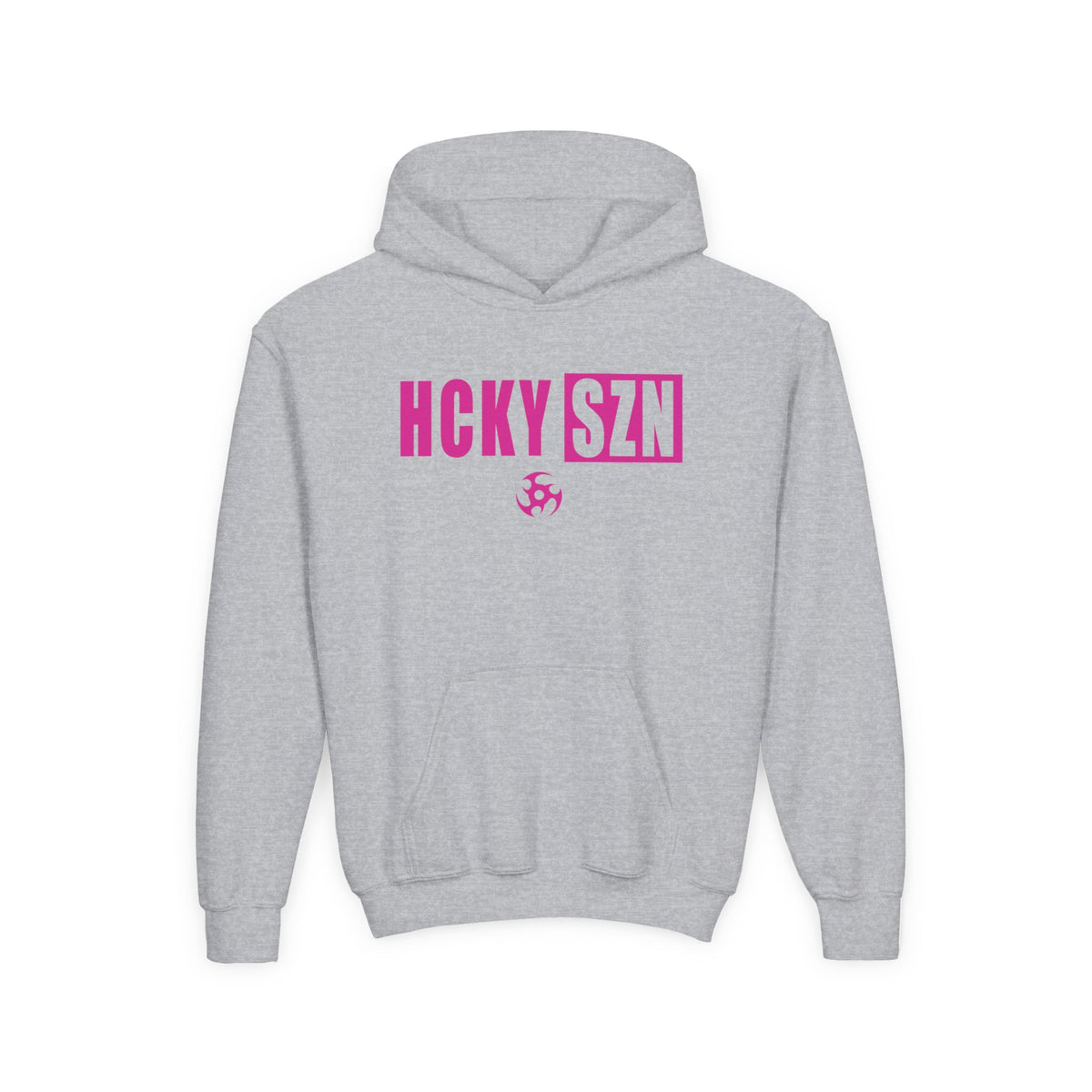 Youth HCKY SZN (Hot Pink Logo) Hooded Sweatshirt - Various Colors