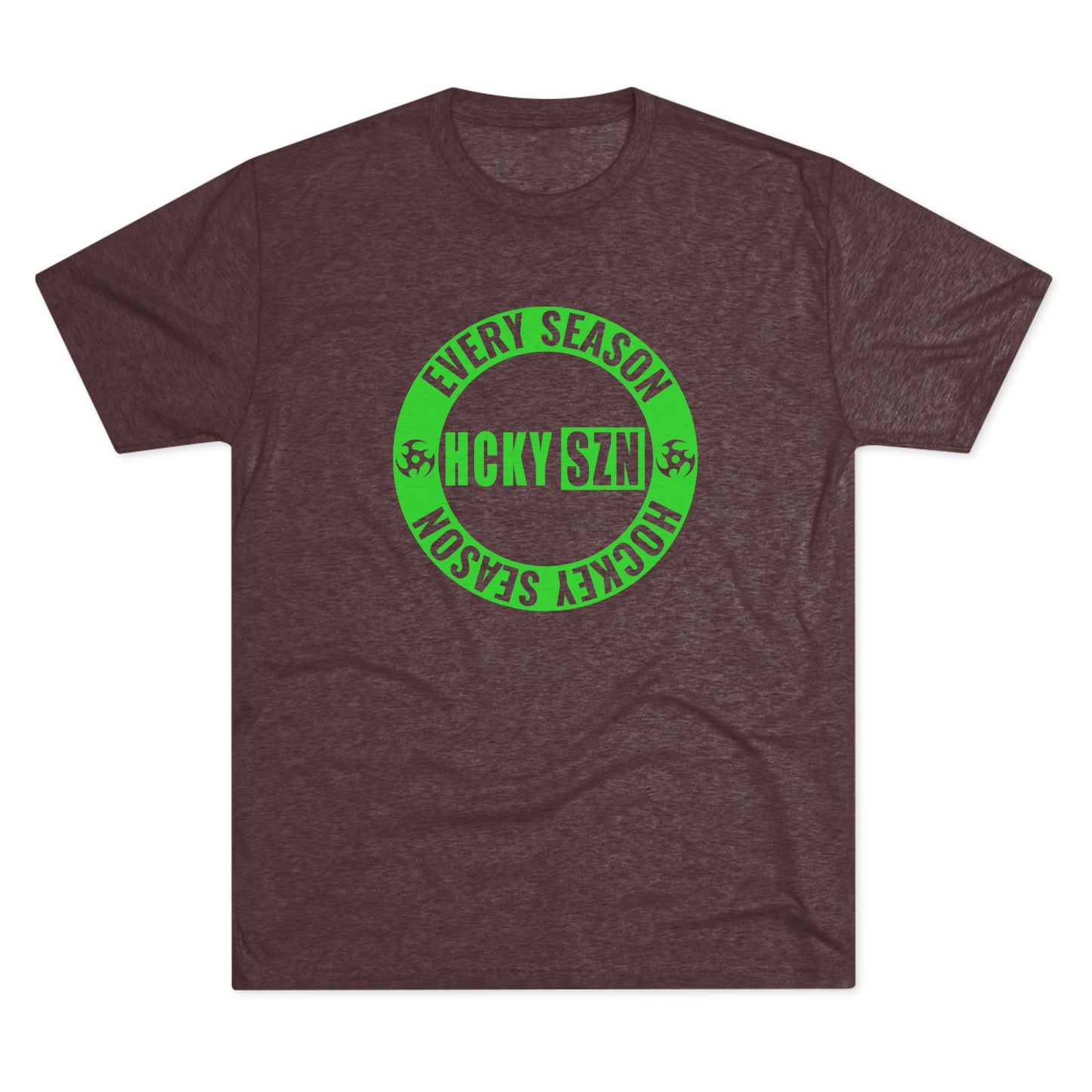 HCKY SZN Circle Logo TriBlend Tee Shirt (Lime) - Various Colors