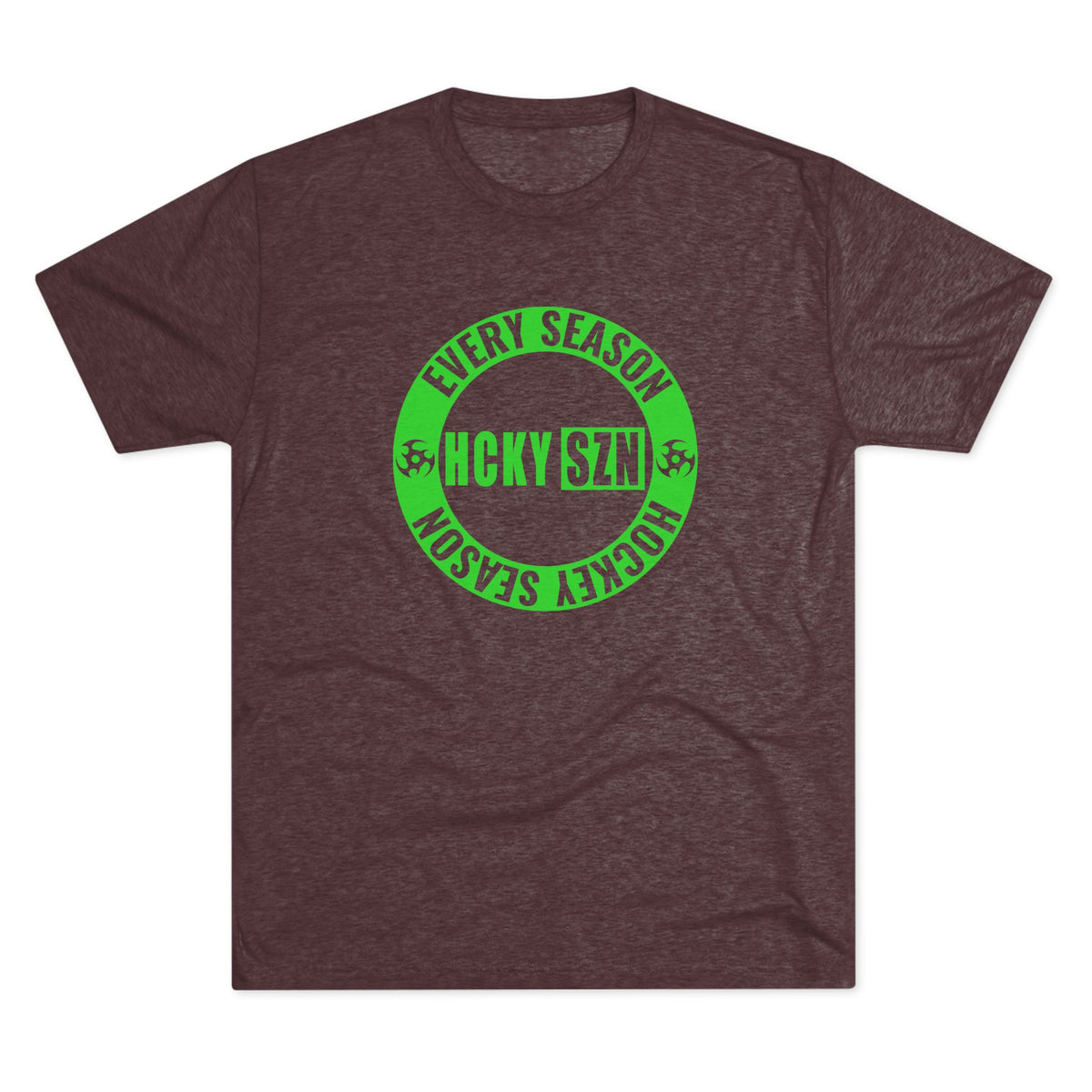 HCKY SZN Circle Logo TriBlend Tee Shirt (Lime) - Various Colors