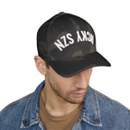 Upside Down HCKY SZN Embroidered Flex Fit Hat (Black Camo)
