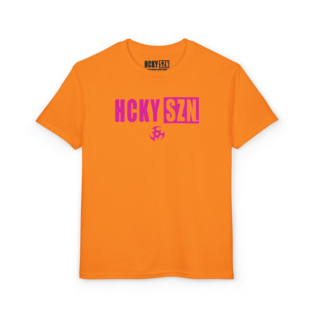 Youth HCKY SZN DryBlend Tee Shirt (Pink Logo) - Various Colors