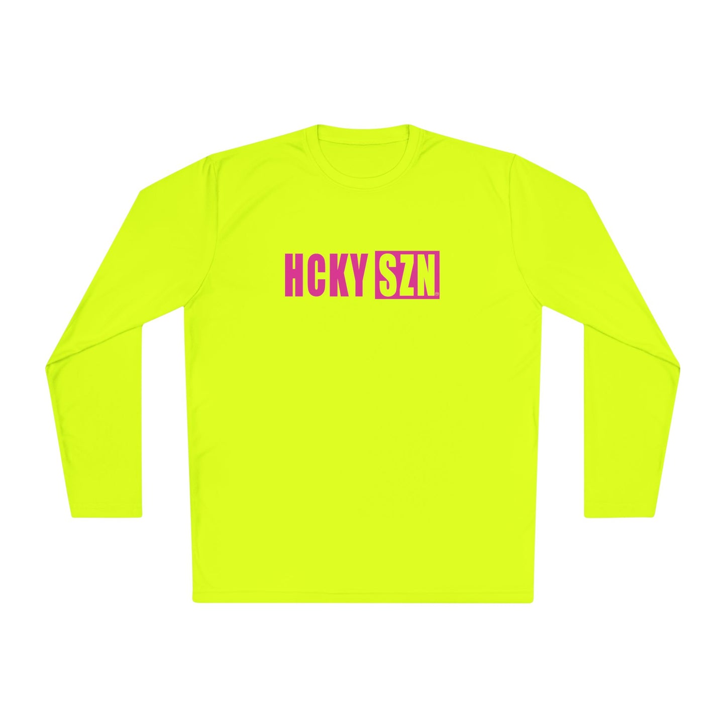 HCKY SZN Performance Long Sleeve Tee (Hot Pink Logo) - Various Colors