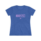 Women’s Hockey Vibe Triblend Tee (Lavender Logo)