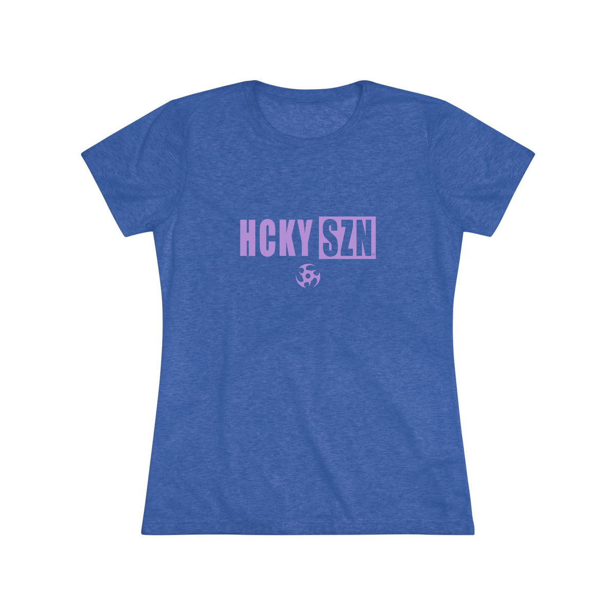 Women’s Hockey Vibe Triblend Tee (Lavender Logo)
