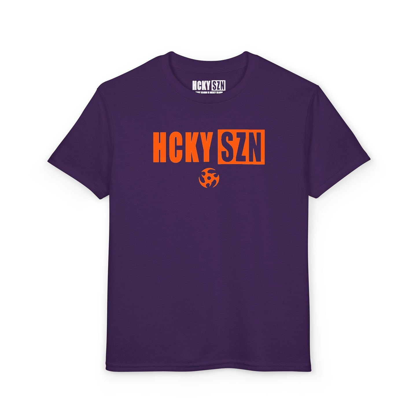 Youth HCKY SZN DryBlend Tee Shirt (Orange Logo) - Various Colors