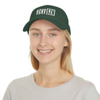 HCKY SZN Low Profile Embroidered Baseball Cap - Forest Green (White Logo)