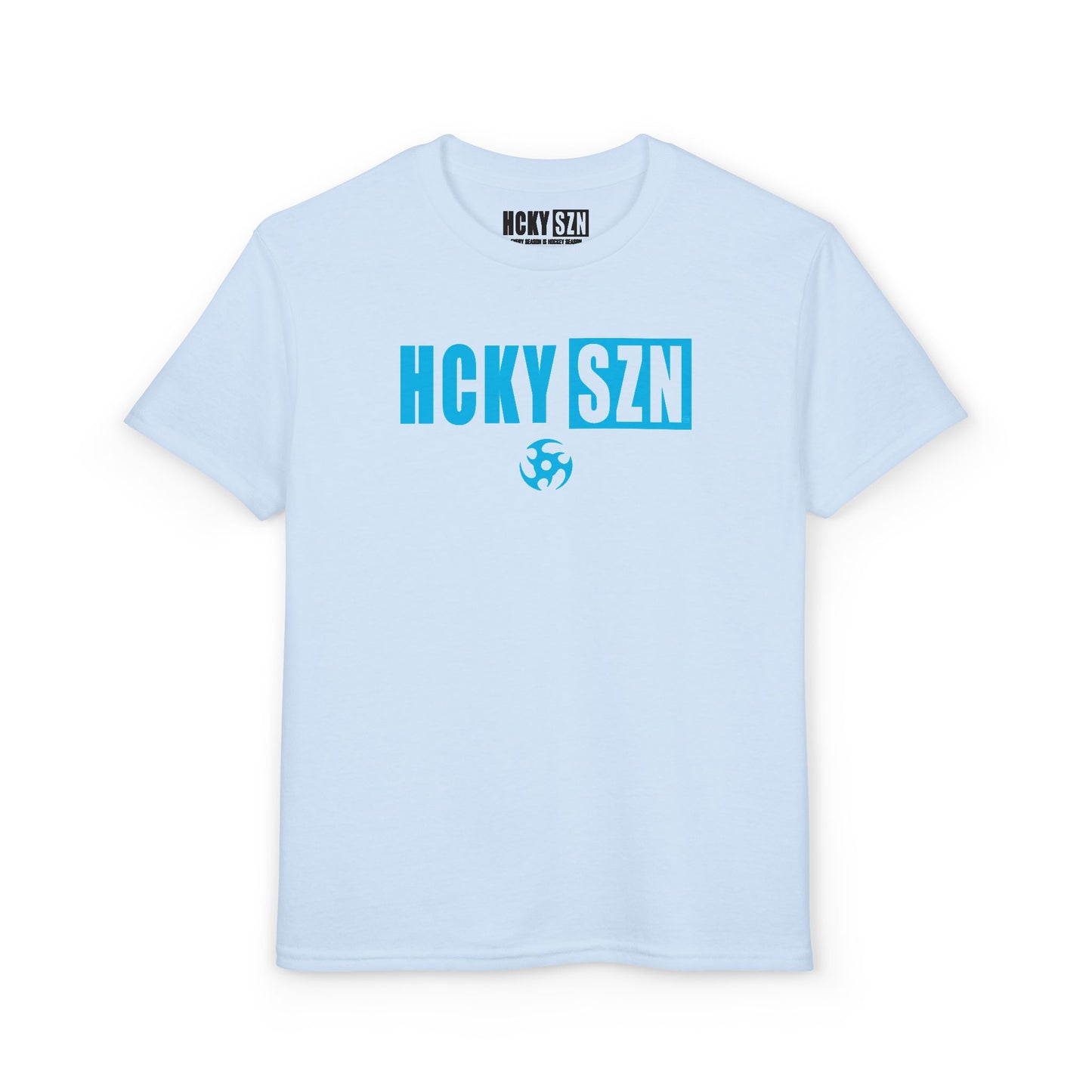 Youth HCKY SZN DryBlend Tee Shirt (Sky Blue Logo) - Various Colors