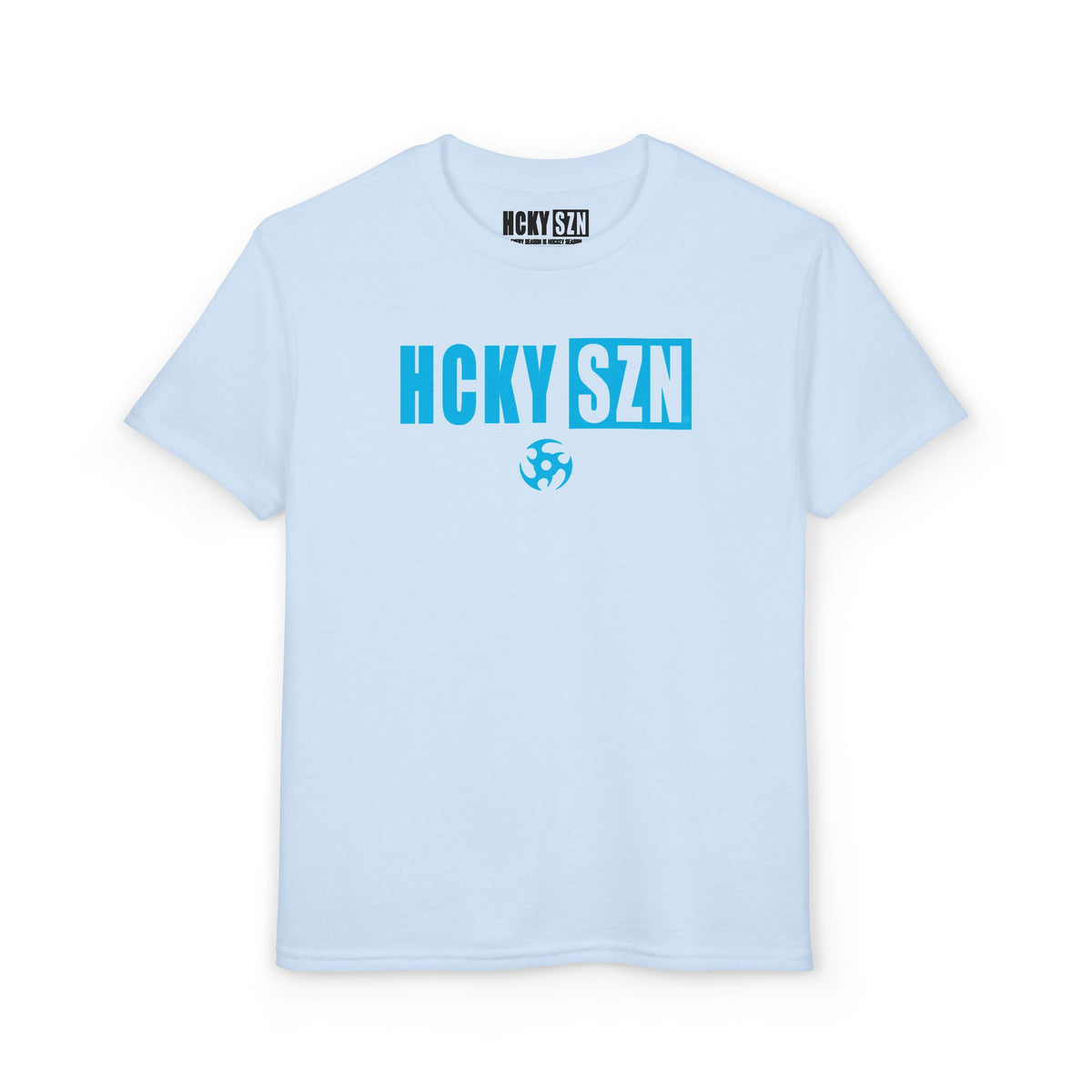 Youth HCKY SZN DryBlend Tee Shirt (Sky Blue Logo) - Various Colors