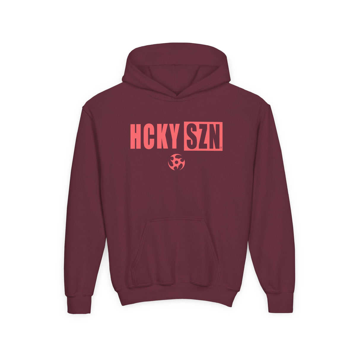 Youth HCKY SZN (Peach Logo) Hooded Sweatshirt - Various Colors