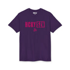 HCKY SZN Simple Star DryBlend Tee Shirt (Raspberry Logo) - Various Colors