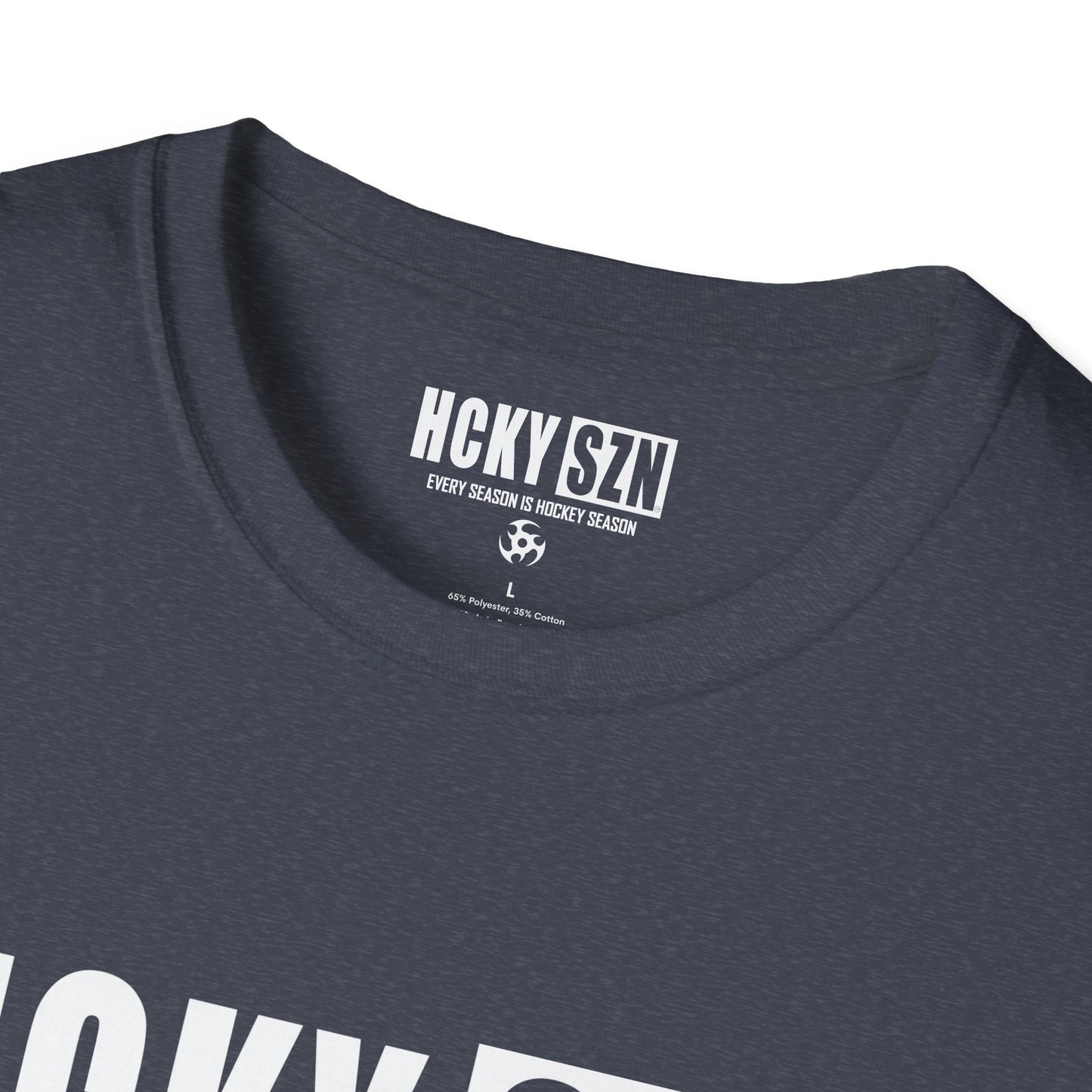 HCKY SZN Softstyle Tee Shirt (Heather Navy)